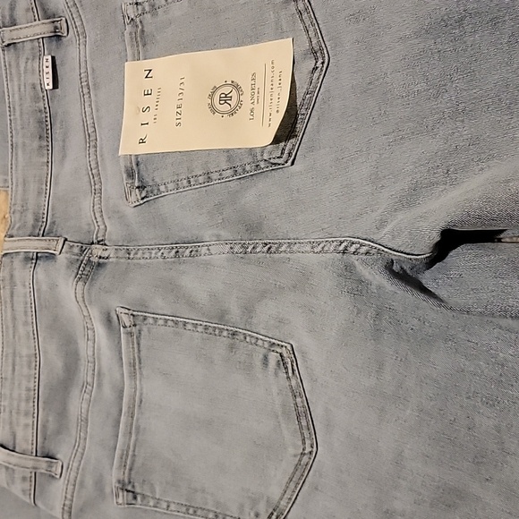 Women's Risen Tie Waist Jeans - Picture 7 of 8